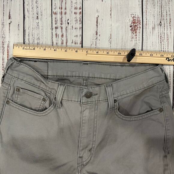 Levi’s 514 Slim Straight Soft-Touch Pants Gray W30 L30 - Picture 9 of 10